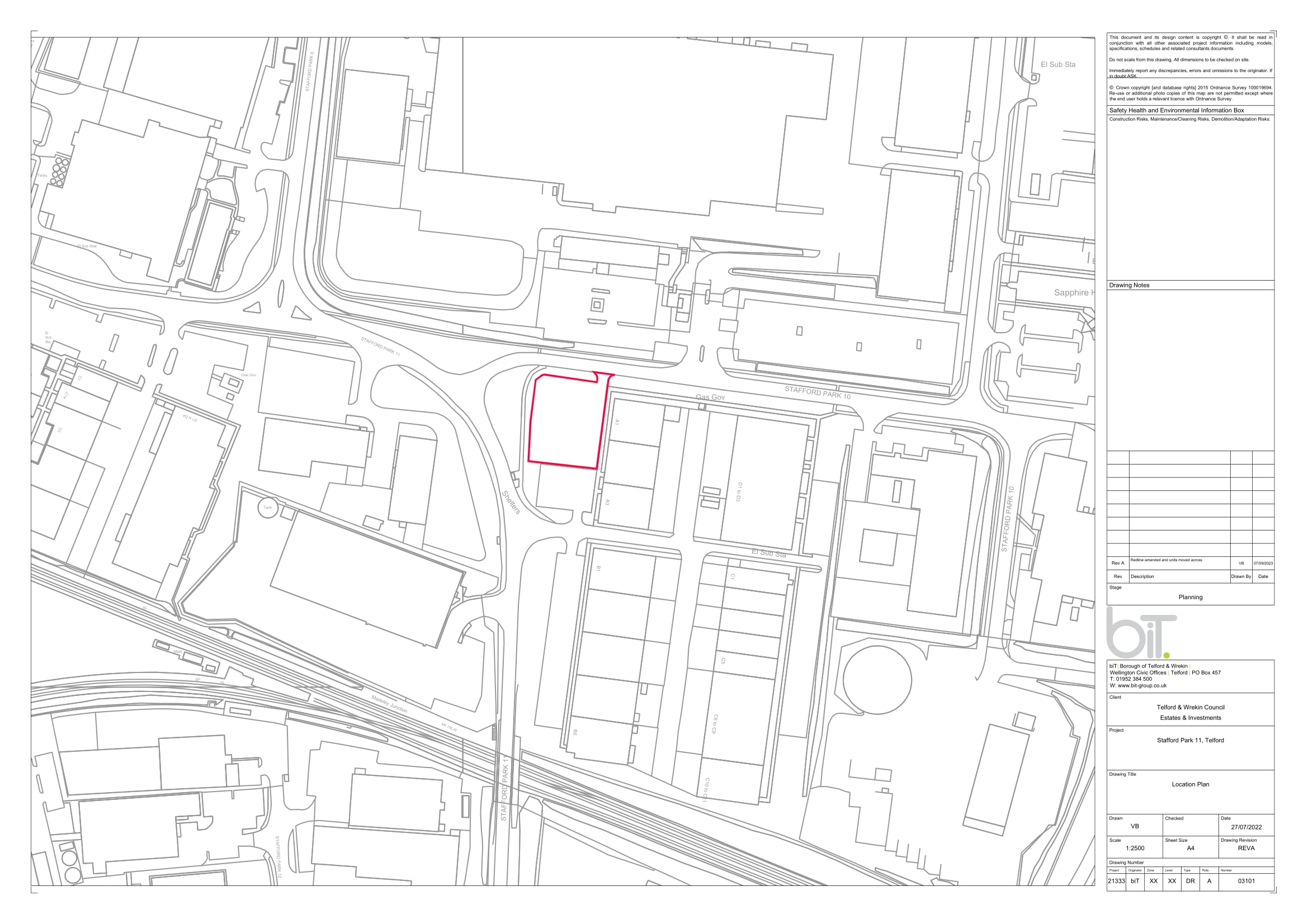 Land at Stafford Park 11 - Tenders to be submitted by 1pm on 16th January 2026 - 